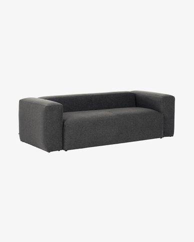 Blok 2-seater sofa in grey 210 cm