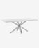 Argo table 180 cm white melamine stainless steel legs