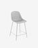 White Quinby stool height 65 cm