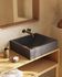 Kuveni countertop washbasin in black terrazzo 40 x 45 cm