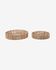 Estibalis set of 2 round jute and rattan trays with natural finish