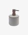 Chavela grey ceramic soap dispenser