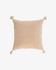 Carmin solid pink corduroy cushion cover 45 x 45 cm