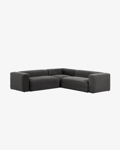 Blok 4-seater corner sofa in grey 290 x 290 cm