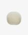 Betty round 100% wool pouffe in white Ø 50 cm