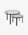 Oni set of 2 side tables Ø 70 cm / Ø 50 cm