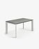 Axis extendable ceramic table with Hydra Plomo finish and grey steel legs 140 (200) cm