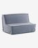 Lyanna sofa bed in blue 140 cm