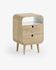 Georg 40 x 60, 5 cm bedside table natural and white