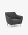 Dark grey Obo armchair