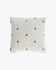 Meri cotton cushion cover in white and black dots 45 x 45 cm