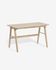 Curie solid rubber wood desk, 120 x 60 cm