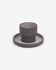 Thianela porcelain cup and saucer in grey