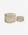 Lucinna set of 2 100% cotton baskets in white
