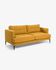 Tanya 2-seater sofa in mustard 183 cm