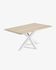 Argo table 180 cm bleached oak white legs