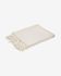 Shallow 100% cotton blanket in white 130 x 170 cm