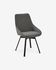 Jenna dark grey swivel chair