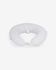 Yamile nursing pillow 100% organic cotton (GOTS) in white with grey leaves