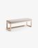 Beige Loya bench 128 cm