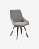 Jenna light grey swivel chair