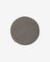 Sora round corduroy chair cushion in grey, 35 cm