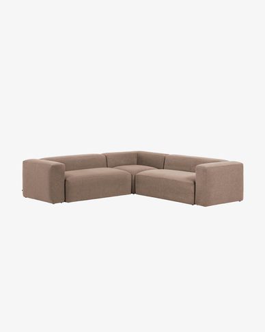 Pink Blok 4 seater corner sofa 290 x 290 cm