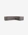 Γωνιακός καναπές 4θ Grey Blok 320 x 230 εκ, γκρι βελούδο