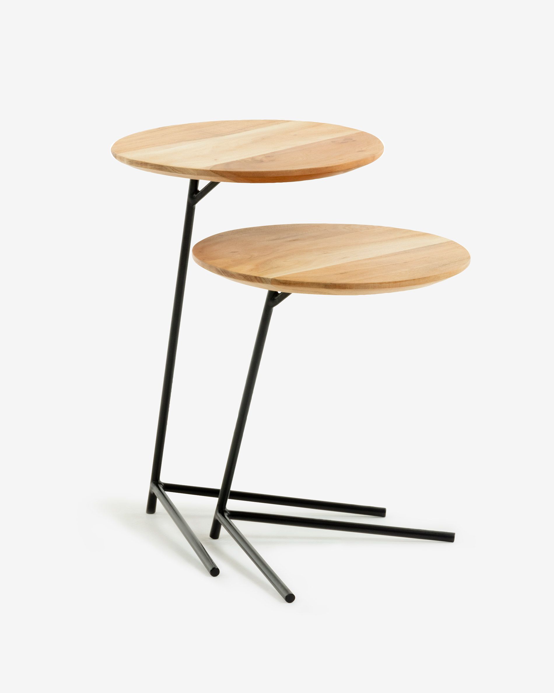 Asha Set Of 2 Side Tables O 40 Cm O 40 Cm Kave Home