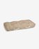 Jute and white natural cotton floor-pallet cushion Adelma 60 x 120 cm