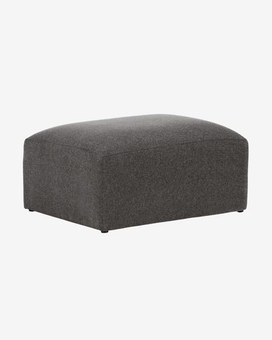 Grey Blok footstool 90 x 70 cm