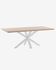 Argo table 180 cm natural melamine white legs