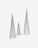 Marleen set of 3 light-up Christmas trees in grey 40 cm 60 cm 80 cm