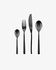 Fer square handle 16-piece black cutlery set