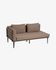Pascale 2-seater sofa in aluminium with a grey finish 161 cm