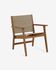 Hilda solid acacia outdoor armchair in green FSC 100%