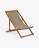 Adredna solid acacia outdoor deck chair in green FSC 100%