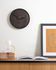 Zakie round wall clock in solid acacia wood with black finish Ø 30 cm