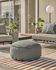 Round Ø 70 cm Grey Nedra pouf
