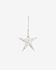 Victorina small decorative star in white with gold spots