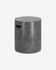 Σακμπό Jenell terrazzo stool in black, 35 εκ, μαύρο μωσαϊκό