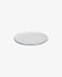 Sadashi porcelain dessert plate in grey and white