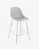 White Quinby stool height 75 cm