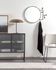 Vianela black mirror with hangers 70 x 51 cm