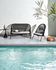 Shann 2-seater cord sofa in black 121 cm