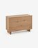 Rasha chest of drawers with oak veneer with natural finish 104 x 73 cm