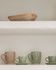 Tilia ceramic coffee cup and saucer light green