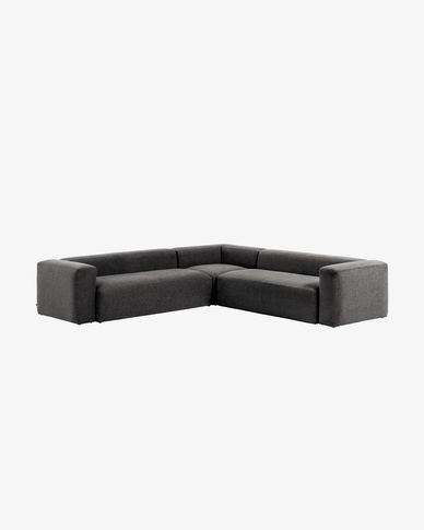 Blok 6-seater corner sofa in grey 320 x 320 cm