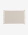 Aicha set of two 100% cotton tablecloths with beige fringe 35 x 50 cm